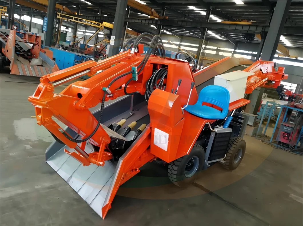 Continuous Working Underground Electric Hydraulic Wheel Mining Mucking Loader Inside Tunnel